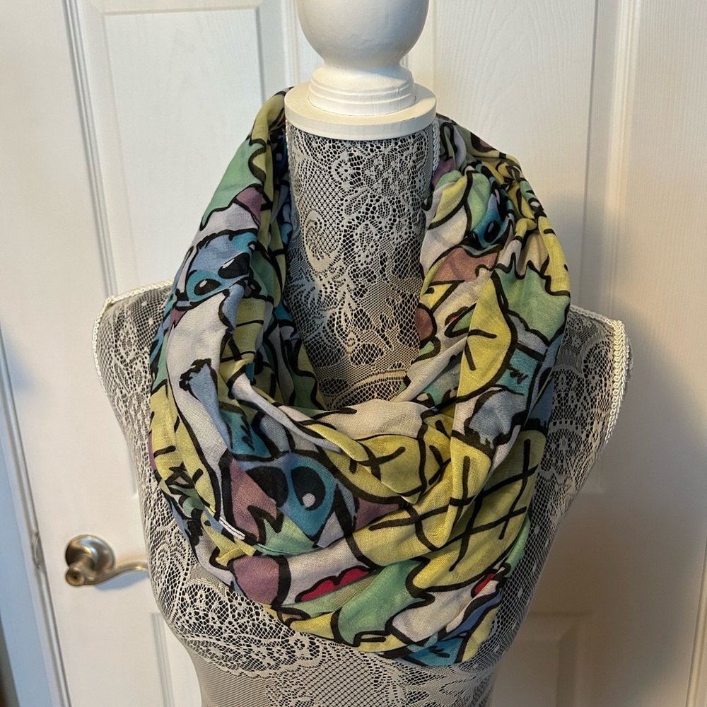 Colorful Stitch Oversized Scarf, OSFA, no tags